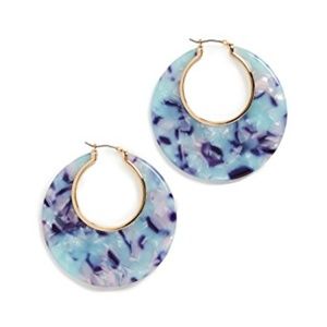 NWT Kate Spade 'On the Dot' Hoops-blue/purple/gold